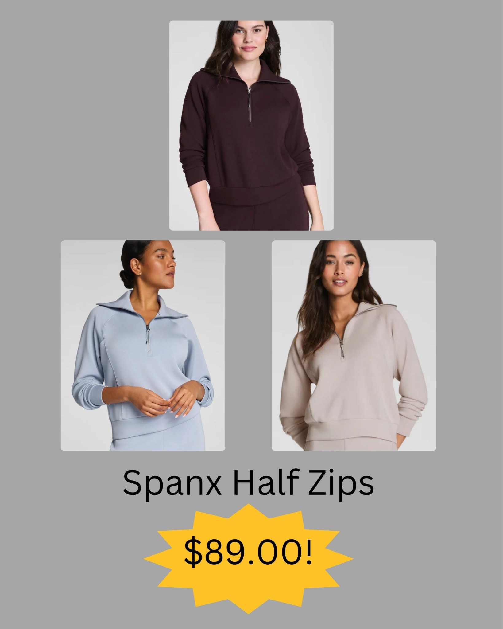 Spanx Spring Sale! These 3 half zip colors are 30% off. 

#LTKSaleAlert #LTKActive