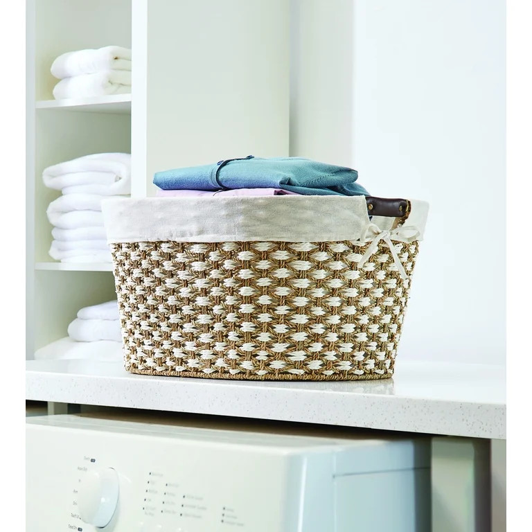 Better Homes & Gardens Seagrass Laundry Basket - Walmart.com | Walmart (US)