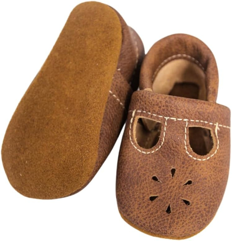 Starry Knight Design T-Straps Baby Moccasins Infant Toddler Shoes Girls Sandals | Amazon (US)