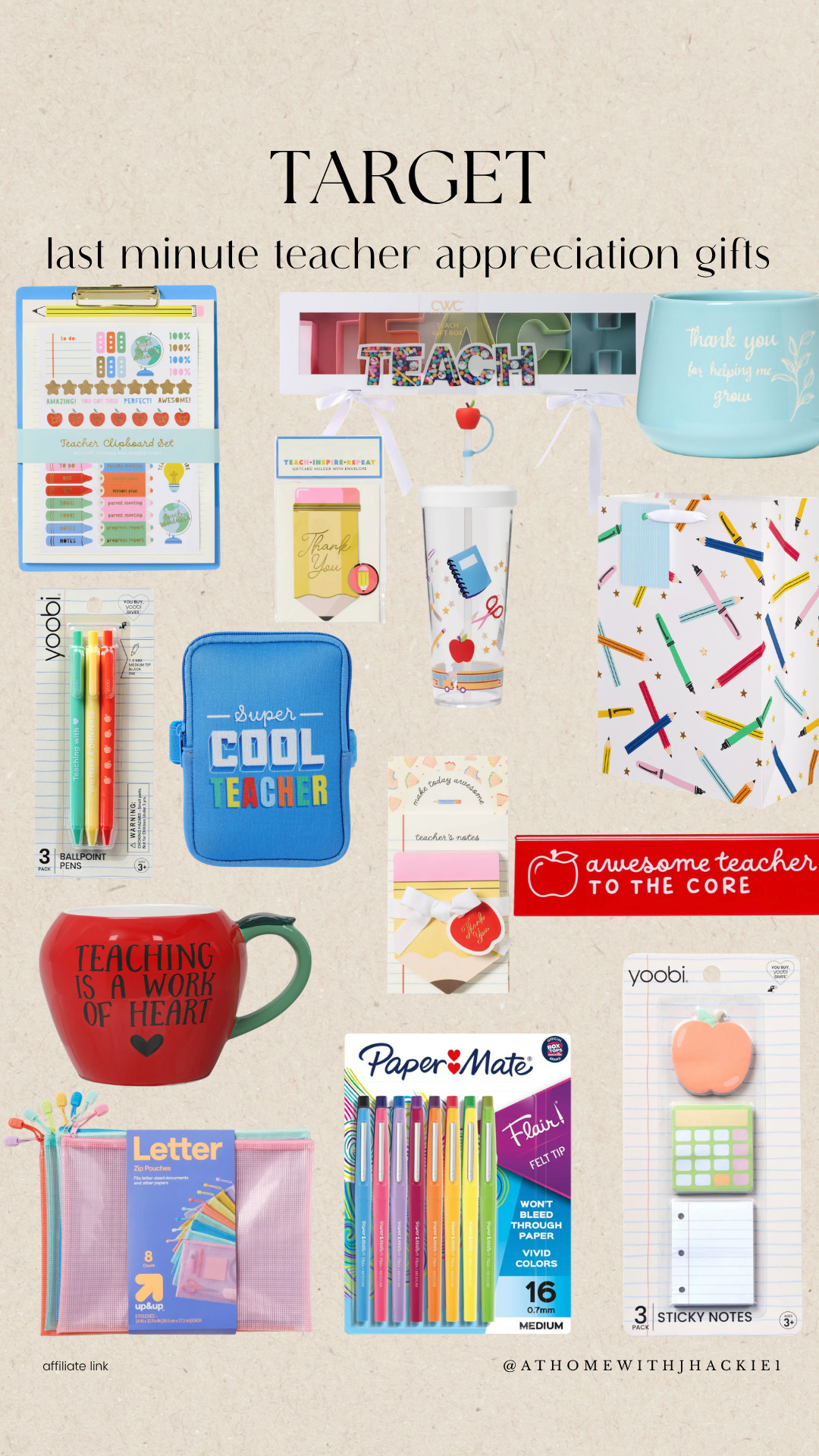 Teacher appreciation gifts target, last minute teacher gifts, affordable teacher appreciation ideas, cute teacher gifts under $25, teacher mugs funny, teaching is a work of heart mug, classroom supplies gifts, teacher clipboard set aesthetic, colorful pens teacher gift, best gifts for teachers 2026, easy teacher thank you gifts, practical teacher gifts, gift ideas for female teachers, teacher tote bag supplies, appreciation week teacher ideas, small gifts for teachers bulk, end of school year teacher gifts, personalized teacher gifts cute, back to school teacher supplies gift, thoughtful teacher thank you ideas

#LTKSeasonal #LTKSaleAlert