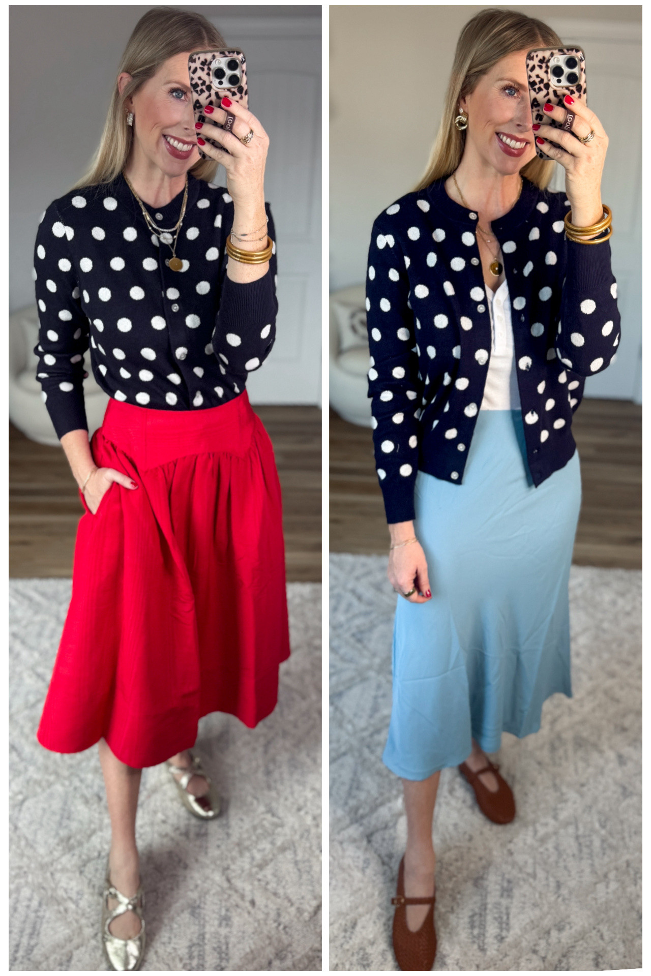 2 ways to style this polka dot cardigan from Walmart! 

#LTKFindsUnder50 #LTKootd