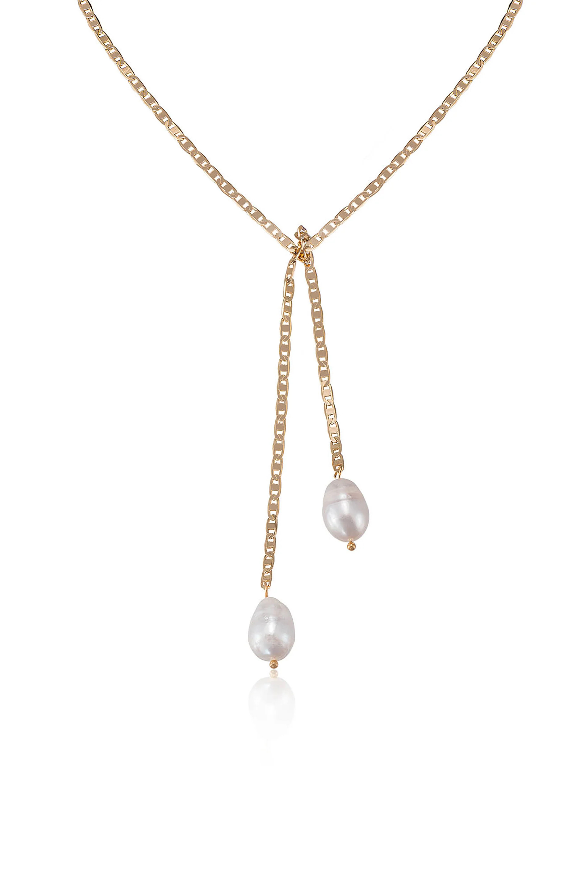 Freshwater Pearl Bolo Lariat | Ettika