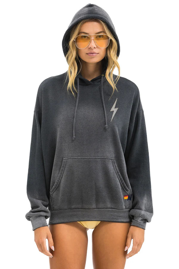 BOLT STITCH 2  RELAXED PULLOVER HOODIE - FADED SMOKE | Aviator Nation