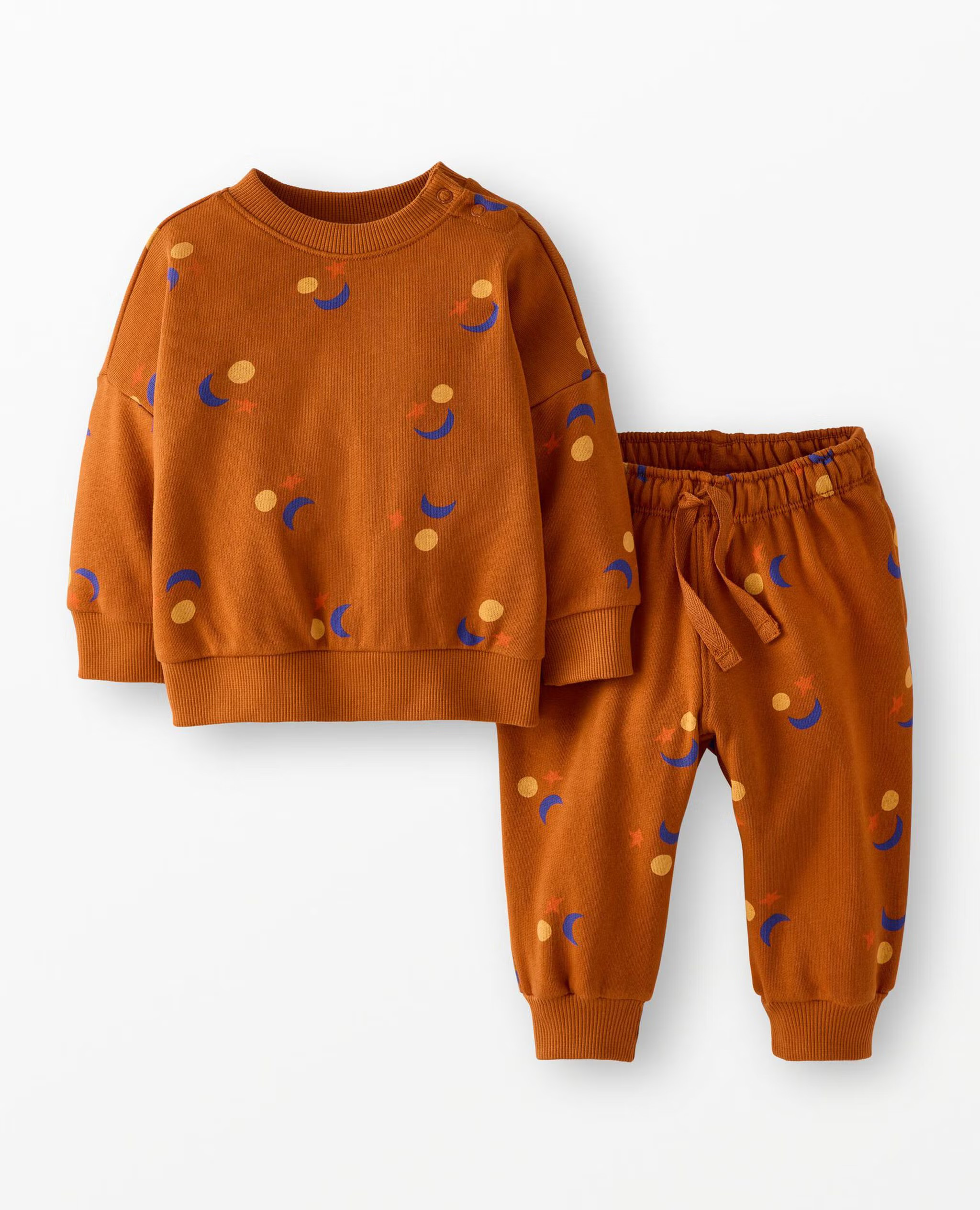 Baby Oversized French Terry Sweatshirt & Sweatpants Set | Hanna Andersson