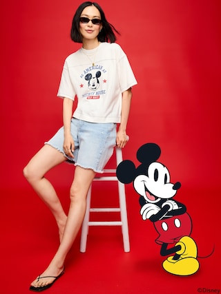 Old Navy x Disney Mickey Mouse Football-Style T-Shirt for Women | Old Navy (US)
