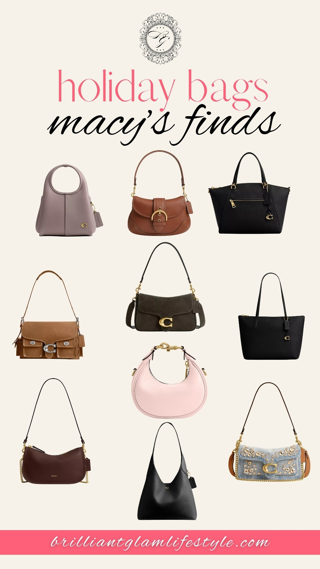 Holiday Bag Finds from Macy’s 👜✨Complete your holiday looks with chic bag finds from Macy’s! From everyday crossbodies to statement totes and evening bags, these stylish picks are perfect for festive outings and make amazing gifts, too.#MacysBags #HolidayAccessories #MacysFinds #FashionBags #GiftIdeas #HolidayStyle #BagLovers #MacysFashion #StyleInspo

#LTKGiftGuide #LTKHoliday #LTKSaleAlert