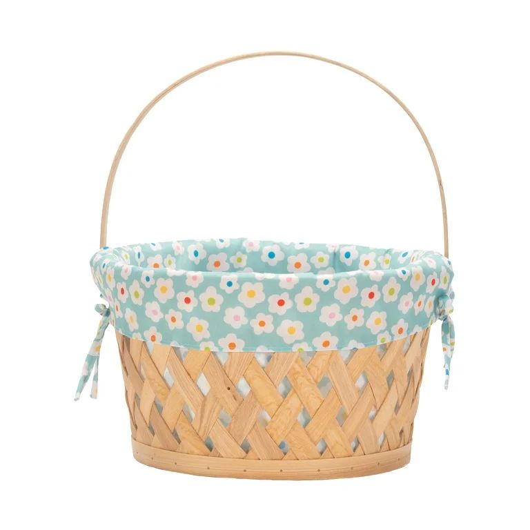 Round Woodchip Carrot Lined Easter Basket, Way To Celebrate | Walmart (US)