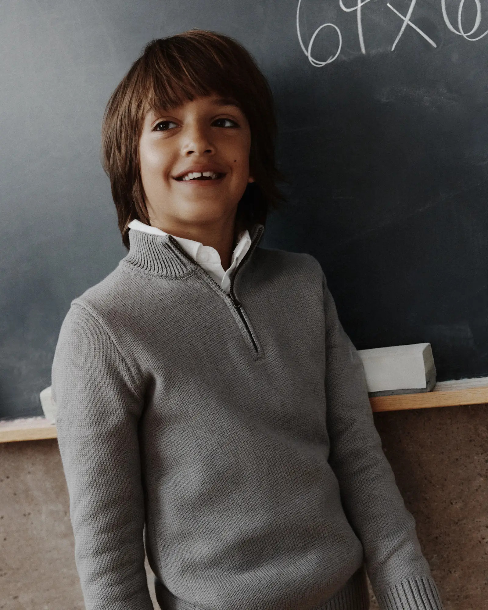 Boys 100% Organic Cotton Quarter-Zip Sweater | Quince