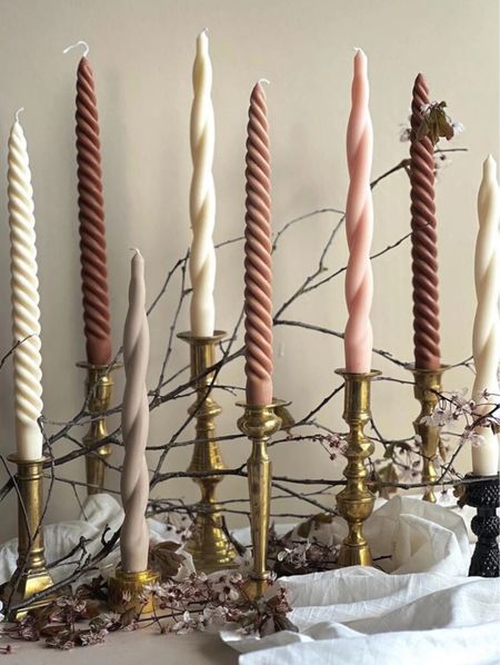 Twisted candles for your holiday table. They also make beautiful hostess gifts. 

#LTKSeasonal #LTKHoliday #LTKGiftGuide