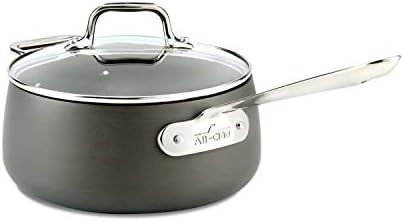 All-Clad E7852464 HA1 Hard Anodized Nonstick Dishwaher Safe PFOA Free Sauce Pan Cookware, 3.5-Qua... | Amazon (US)