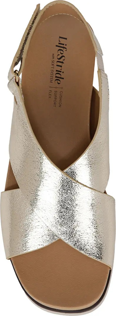 LifeStride Georgina Slingback Platform Wedge Sandal (Women) | Nordstrom | Nordstrom