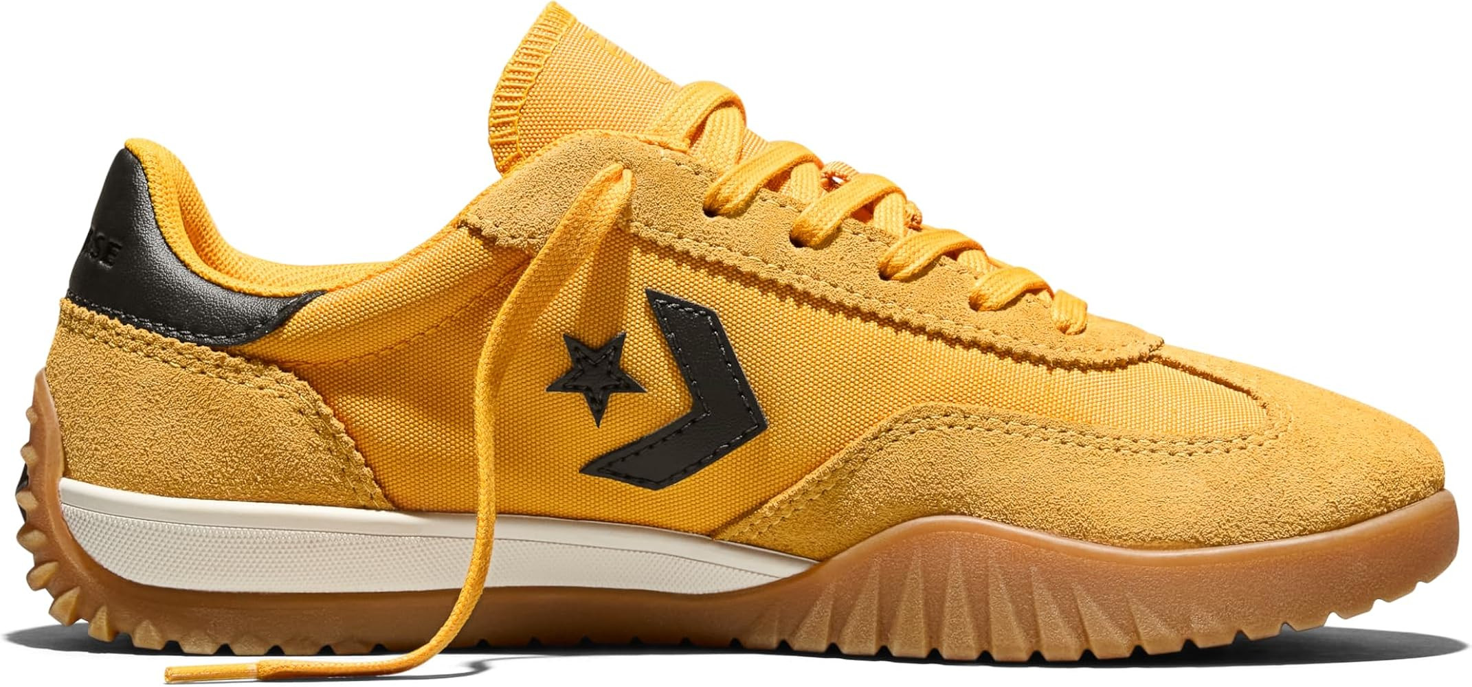 Amazon.com | Converse Unisex Run Star Trainer Suede OX, Gold Palm/Black/Gum, 9.5 | Fashion Sneake... | Amazon (US)