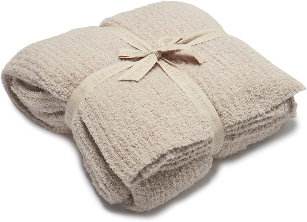 Barefoot Dreams CozyChic Ribbed Bed Blanket King Stone | Amazon (US)