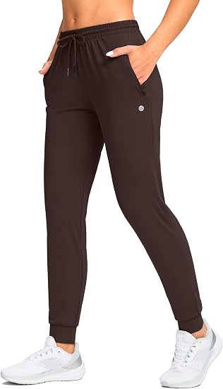 G Gradual Women's Joggers Pants with Zipper Pockets Tapered Running Sweatpants for Women Lounge, ... | Amazon (US)
