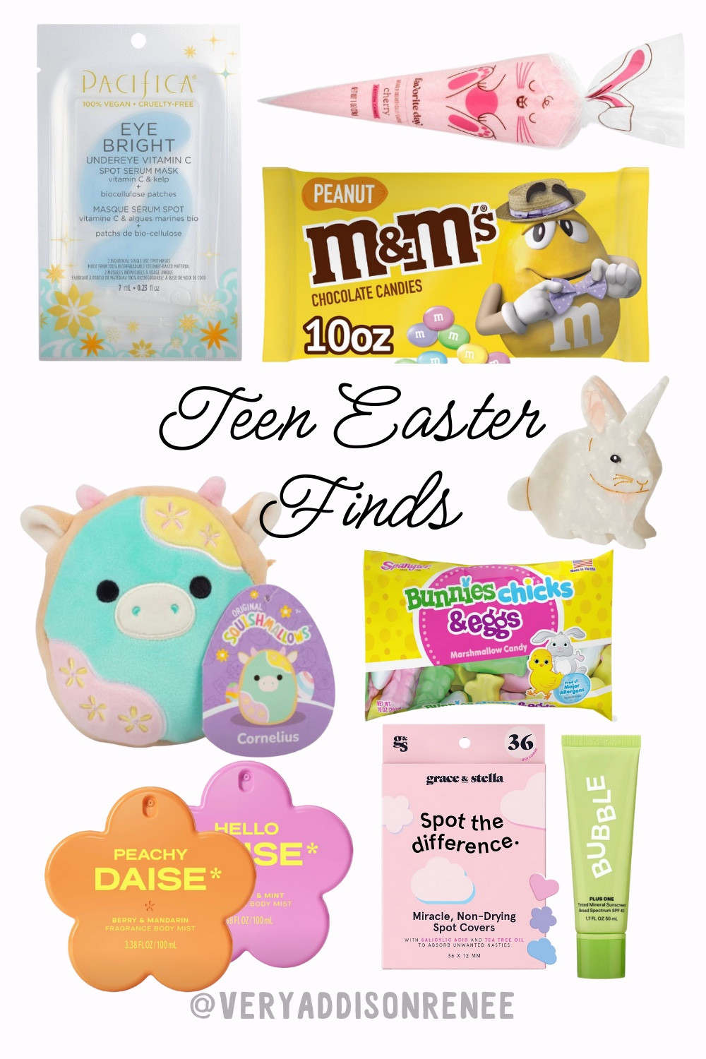 Teen Girl Easter finds that are perfect for making an Easter basket! It’s hard to find good Easter gifts for your older girl, but these have been found and made by a teen girl for teen girls!

Follow for more! 🐣






#LTKGiftGuide #GiftGuide Easter basket, gift guide, teen girls, target, Easter target, teen girl gift, Easter gifts, Easter gift, Easter gifts for teens, Easter crafts, holiday gifts, Easter basket ideas, Easter candy, Easter skincare, target skincare, target candy, Easter stuffed animal, bunny clip, clawclip, gift basket 

#LTKU