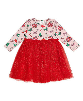 Sweet Wink Toddler Girls Disco Christmas Long Sleeve Tutu Dress - Macy's | Macy's