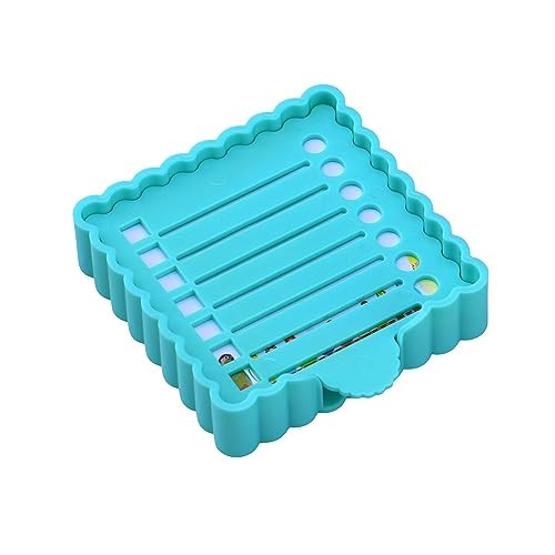 Sticky Notes Holder Cute with Stencil, Wavy Self-Stick Notepad Holder, Note Dispenser for Desk(Blue) | Amazon (US)