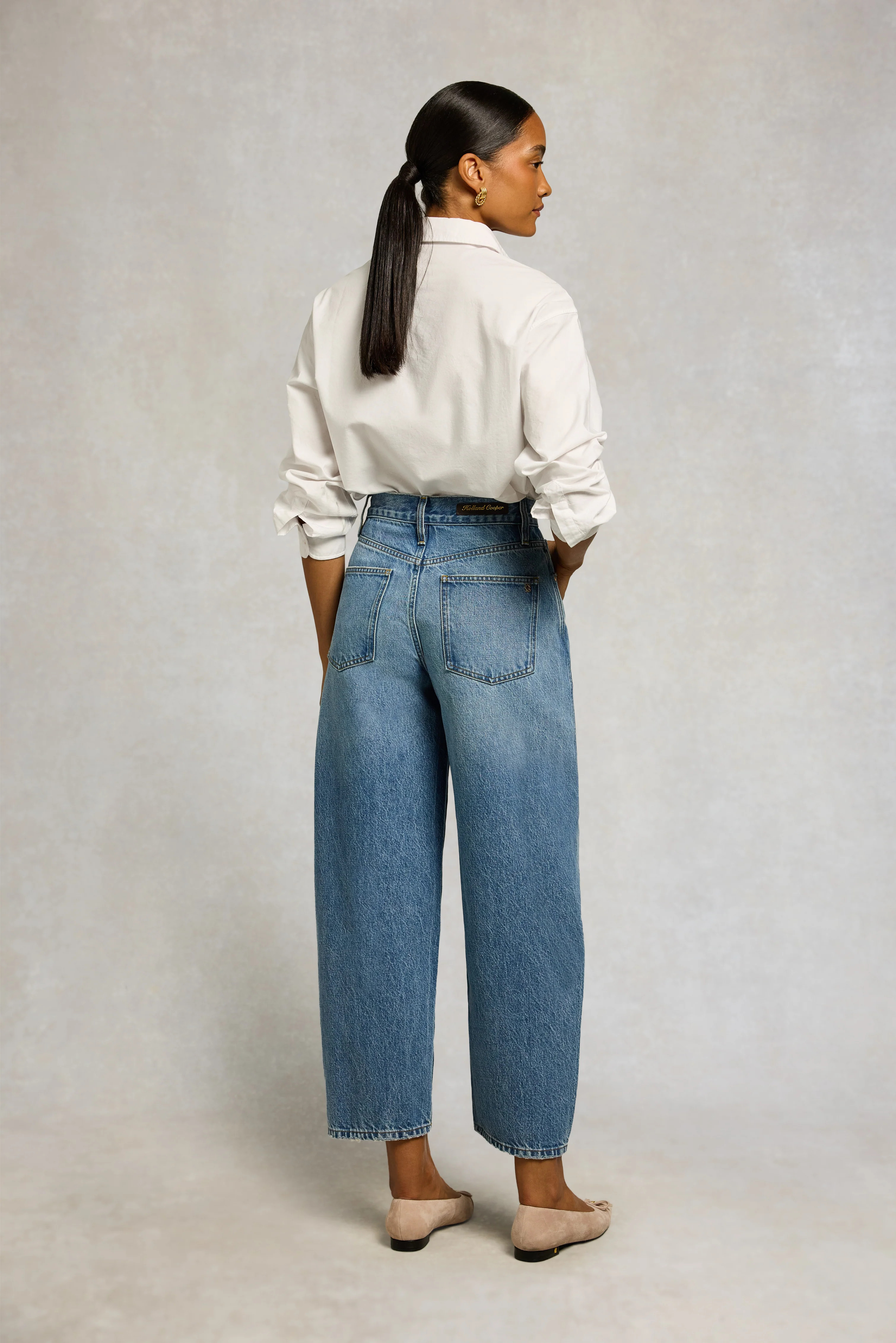 Barrel Leg Jean (Vintage Denim) | Holland Cooper