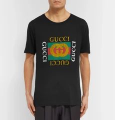 Gucci - Slim-Fit Distressed Printed Cotton-Jersey T-Shirt | Mr Porter US