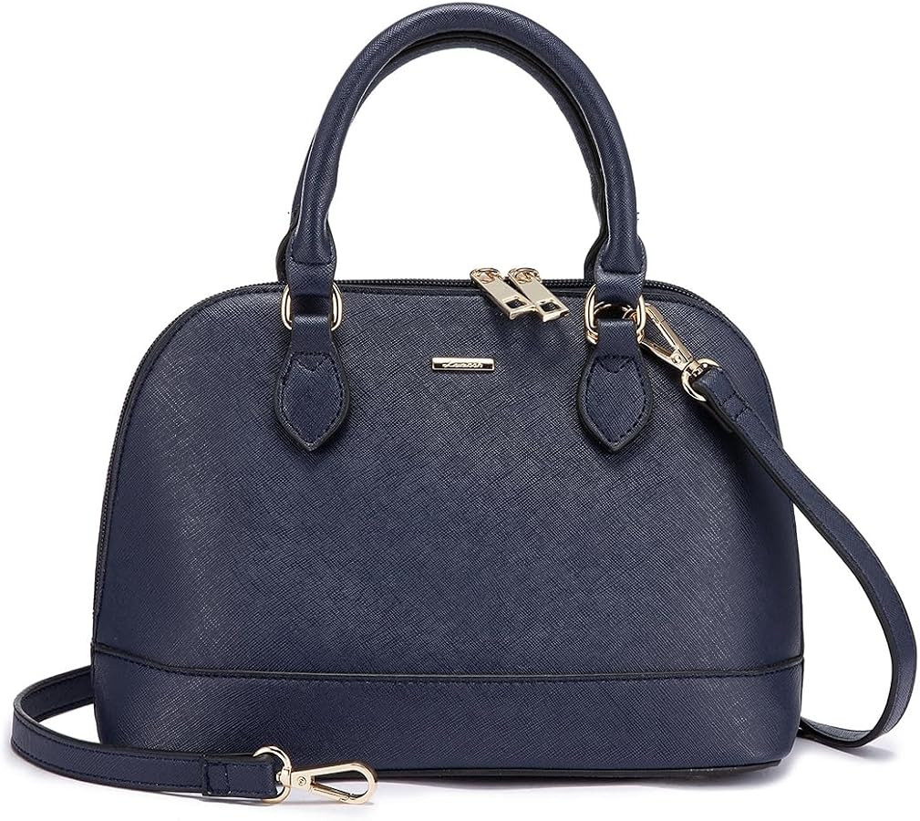 LOVEVOOK Purse for Women Small Crossbody Bags Classic Double Zip Top Handle Dome Satchel Bag | Amazon (US)