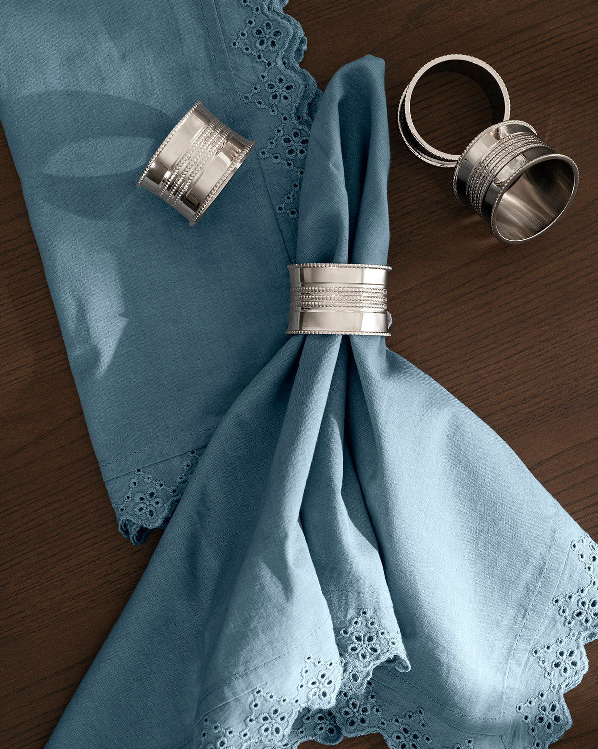 Dotted Brass Napkin Rings (Set of 4) | McGee & Co. (US)