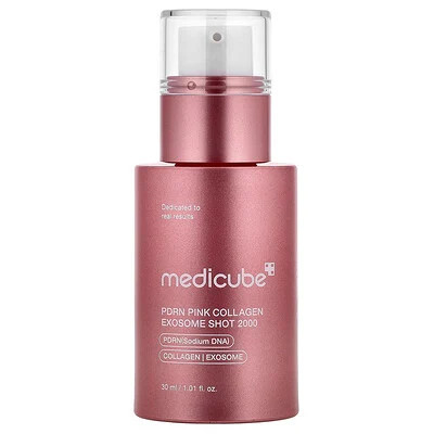 Medicube, PDRN Pink Collagen Exosome Shot Serum 2000, 1.01 fl oz (30 ml) | iHerb