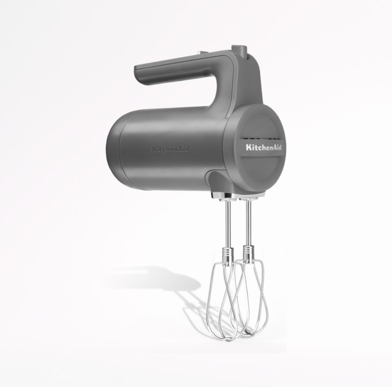 KitchenAid Grey Cordless Hand Mixer + Reviews | Crate & Barrel | Crate & Barrel