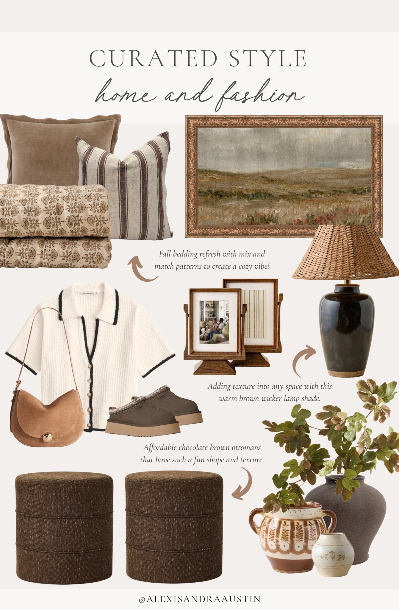 Collected style with all of my home and lifestyle favorites! From cozy early spring fashion to lots of texture and pattern, find a roundup of all the things for an effortlessly refined space.

Home finds, neutral home inspo, collected style, furniture favorites, spring refresh, cozy spring outfit, cozy throw pillow, block print quilt, table lamp, digital art, faux stems, vase favorites, ottoman details, wooden frame, spring fashion, vintage style frame, home favorites, timeless style, Abercrombie, Magnolia, Etsy, Ugg, Wayfair, Target style, Pottery Barn style, shop the look!

#LTKSeasonal #LTKHome