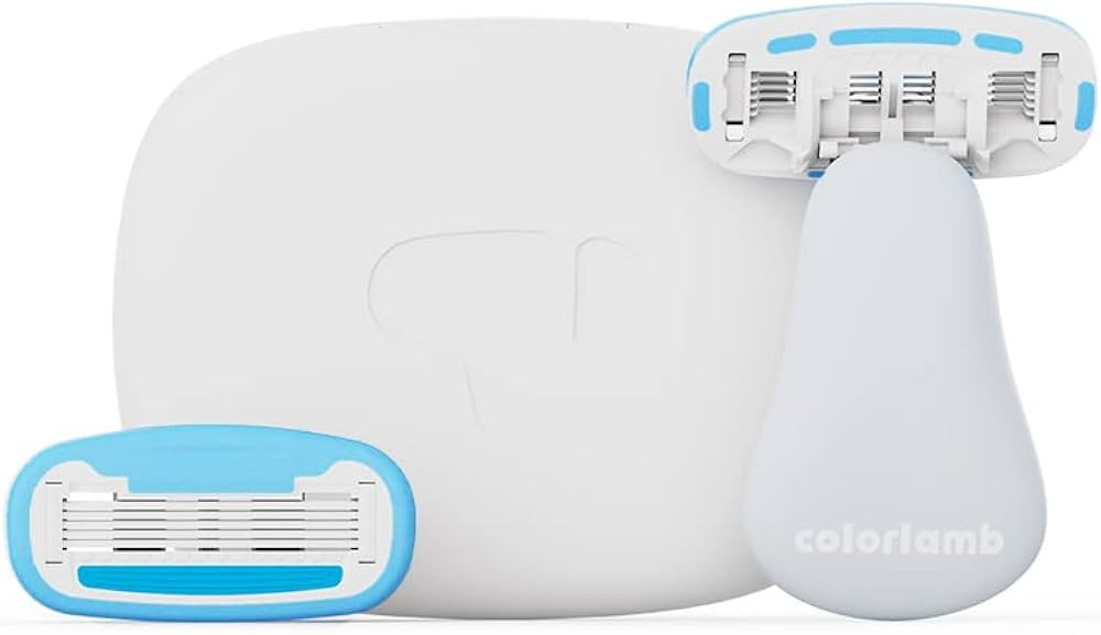 Portable Women's Razor Set Cute Shell Manual Shaver for Bikini Leg Hair Private Body + 2 PCS 5 La... | Amazon (US)