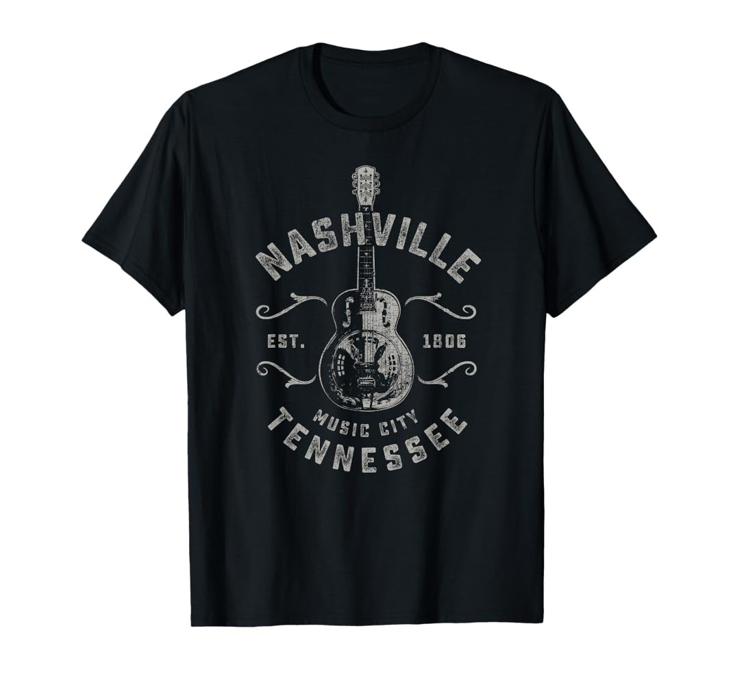 Nashville Music City USA Vintage T-Shirt | Amazon (US)