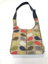Orla Kiely Handbag Shoulder Tote Leaf Print Laminated Coated Canvas Cross Body | eBay US