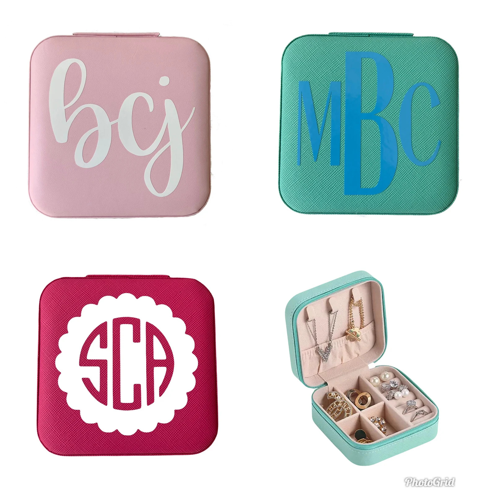 Personalized Travel Jewelry Box round and Square Available - Etsy | Etsy (US)