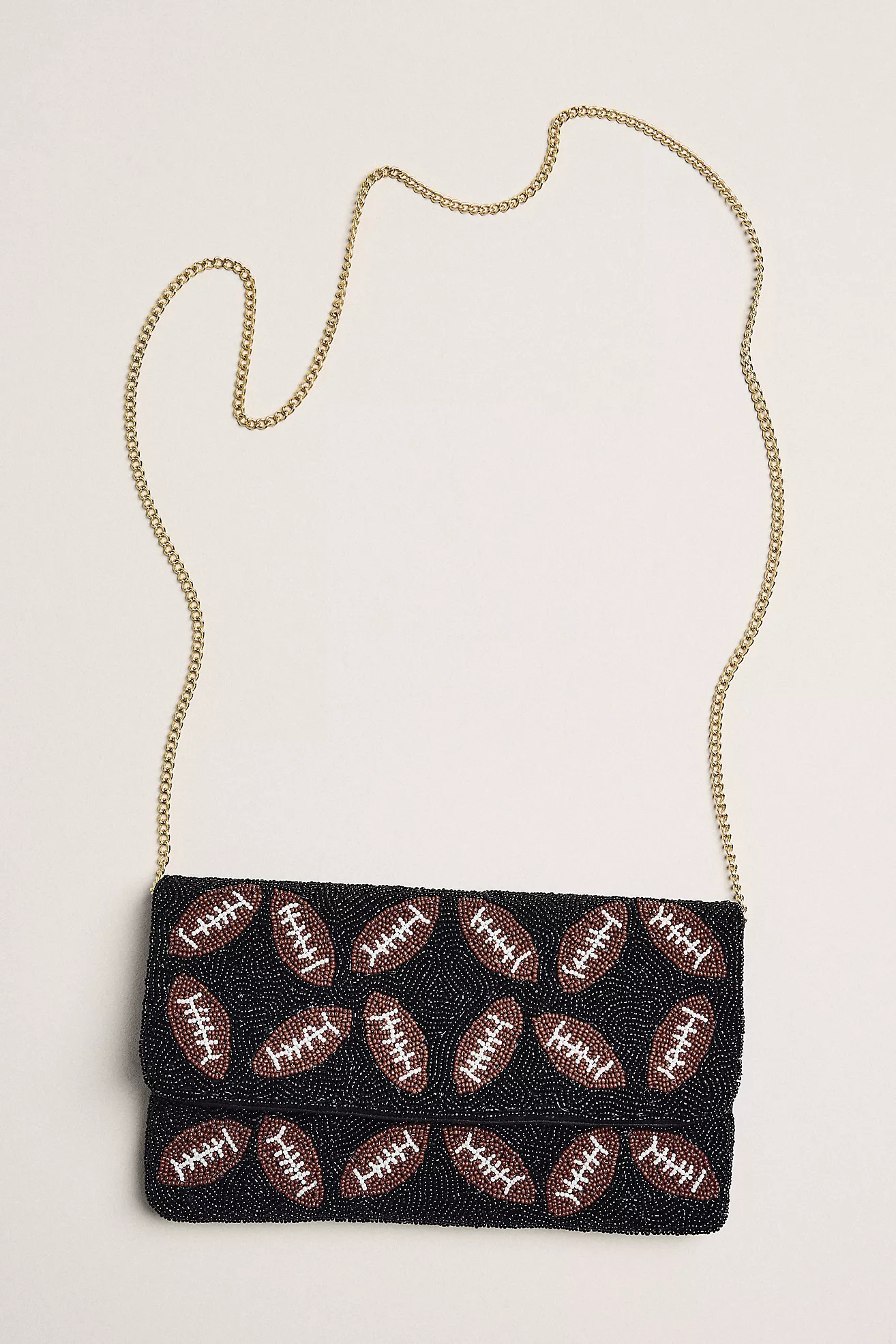 Lisi Lerch Beaded Football Clutch | Anthropologie (US)