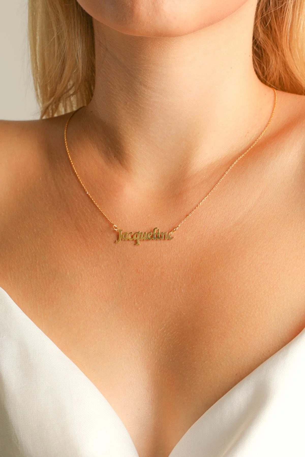 Name Necklace 14K Rose Gold / 22 | Casual Chic Boutique