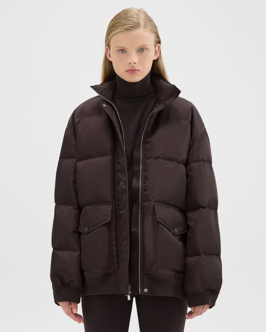 Oversized Puffer Jacket in Recycled Nylon | Theory