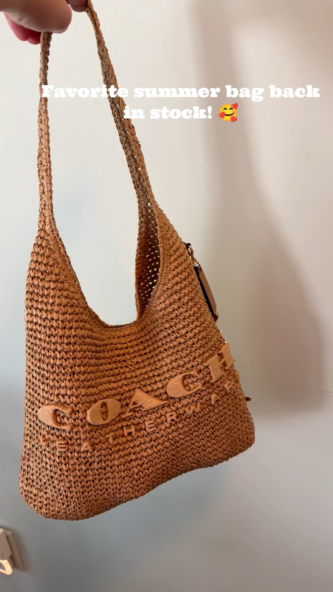 My absolute favorite bag for summer is back in stock!! Love this Coach straw Brooklyn bag SO much 

Spring bag , summer bag , Coach bag , Coach Brooklyn bag 

#LTKSaleAlert #LTKootd #LTKSeasonal