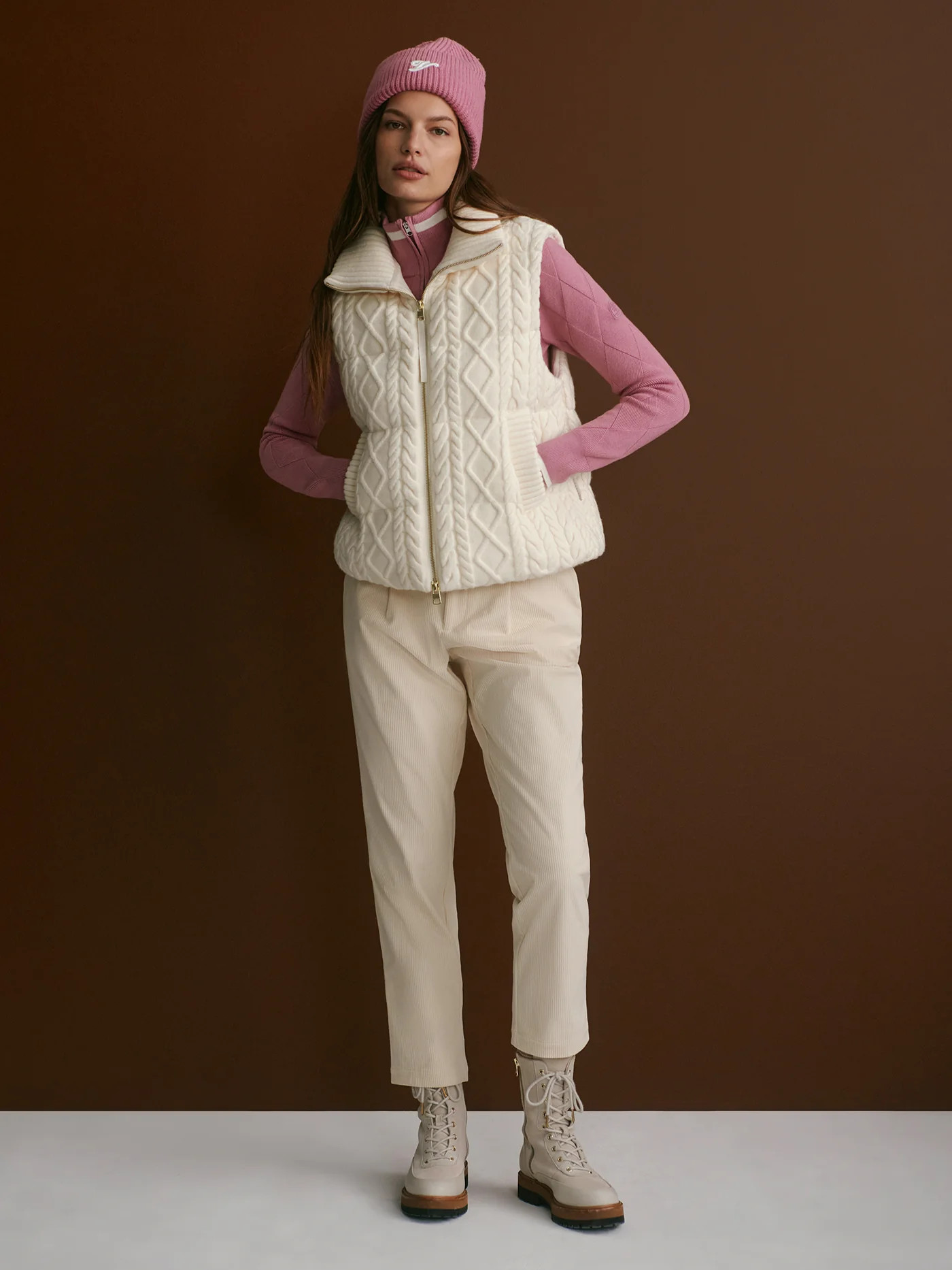 Irina Cable Knit Gilet | Varley US | Varley US