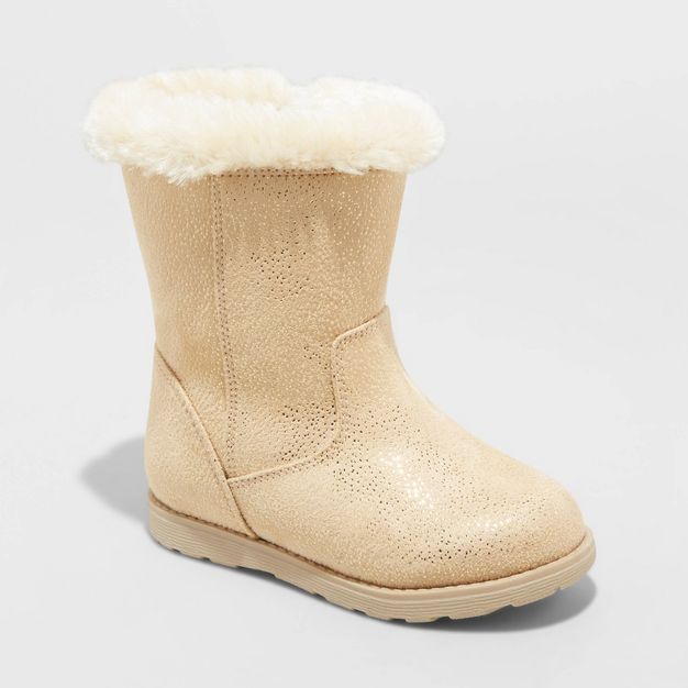 Toddler Girls' Leah Winter Shearling Style Boots - Cat & Jack™ | Target