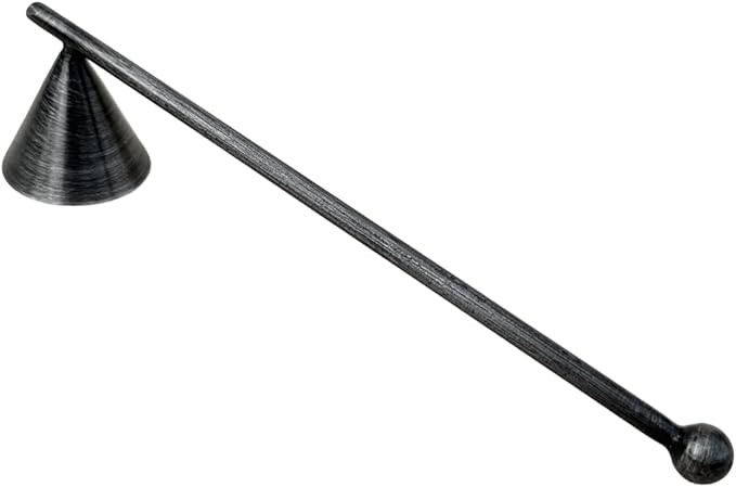 Living Ideas Handmade Metal Vintage Candle Snuffer - Wrought Iron Classic Look Black Antique Fini... | Amazon (US)