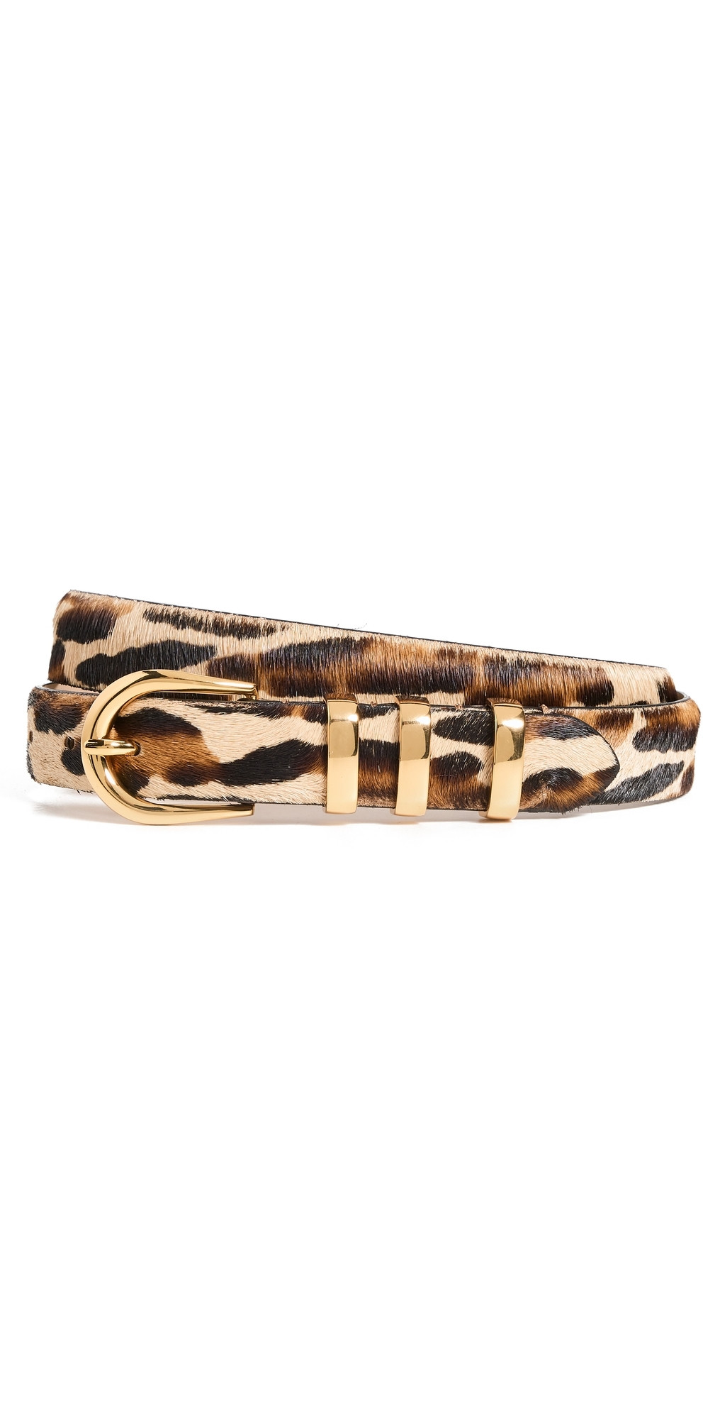 B-Low The Belt Kad Calf Hair Belt Leopard Gold XL | Shopbop