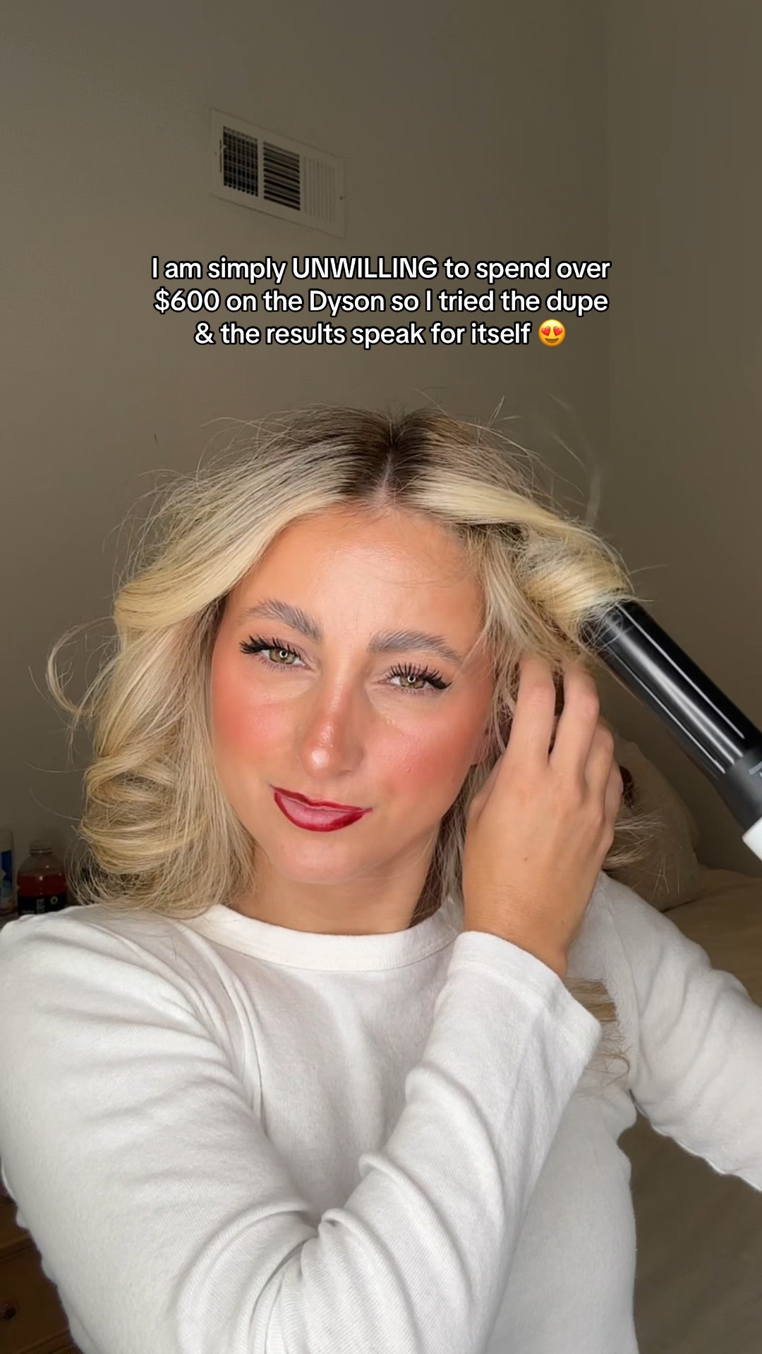 Dyson air wrap dupe 💞💞😍💓