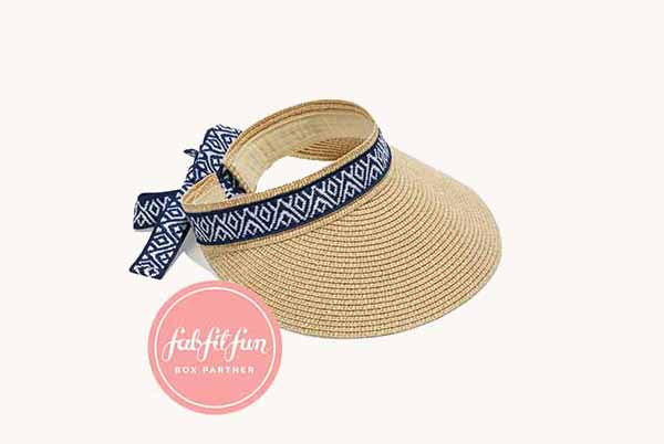 Straw Visor with Ribbon | Sea & Grass