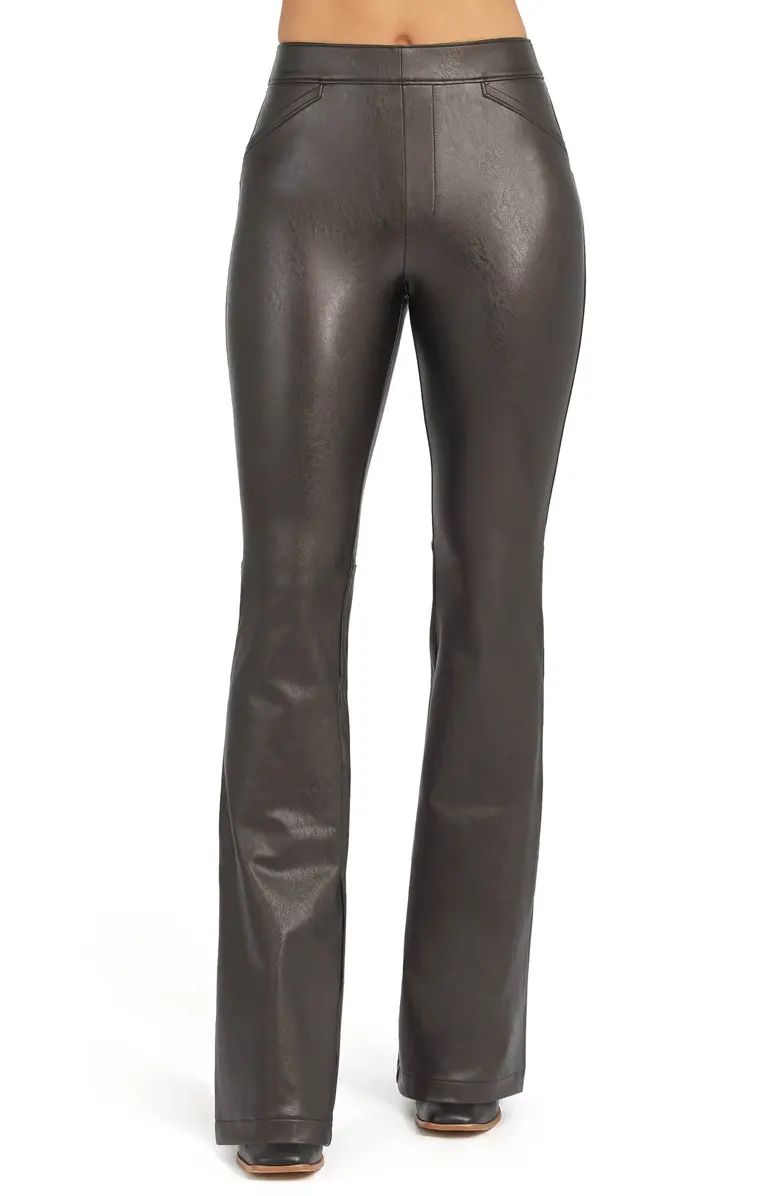 SPANX® Faux Leather Flare Pants | Nordstrom | Nordstrom