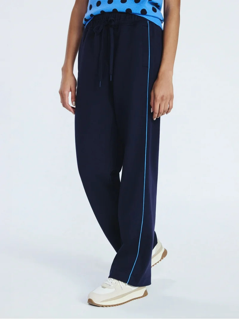 Free Assembly Women's and Women's Plus Piped Leg Sweatpants, 31" Inseam, Sizes XS-4X | Walmart (US)