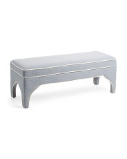 50in Kaya Velvet Bench | Marshalls