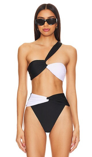 Macey Top in Black & White | Revolve Clothing (Global)