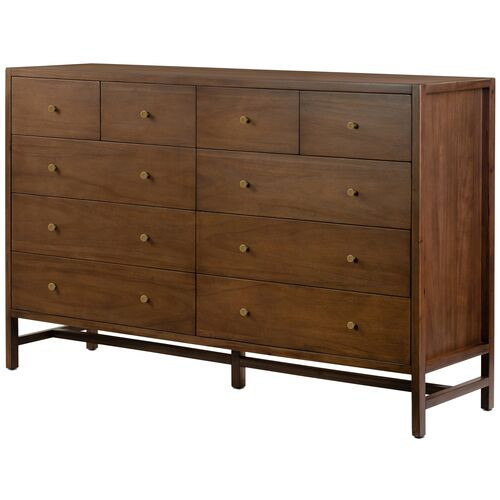 Brighton 10-Drawer Dresser, Saddle Tan | One Kings Lane