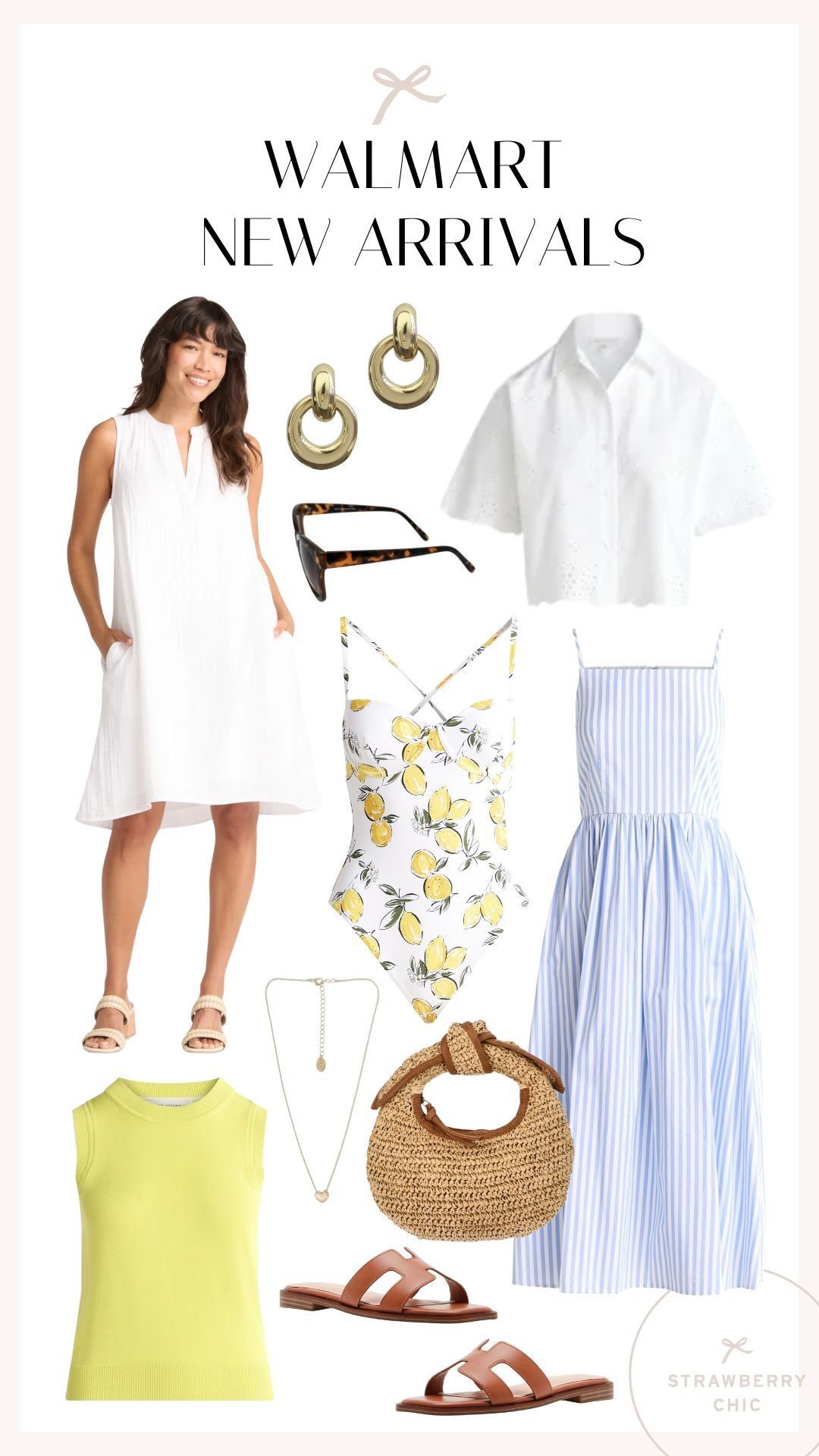 Walmart new arrivals. This lemon print is perfect for summer and I love this striped midi dress  

#LTKFindsUnder50 #LTKStyleTip #LTKSeasonal