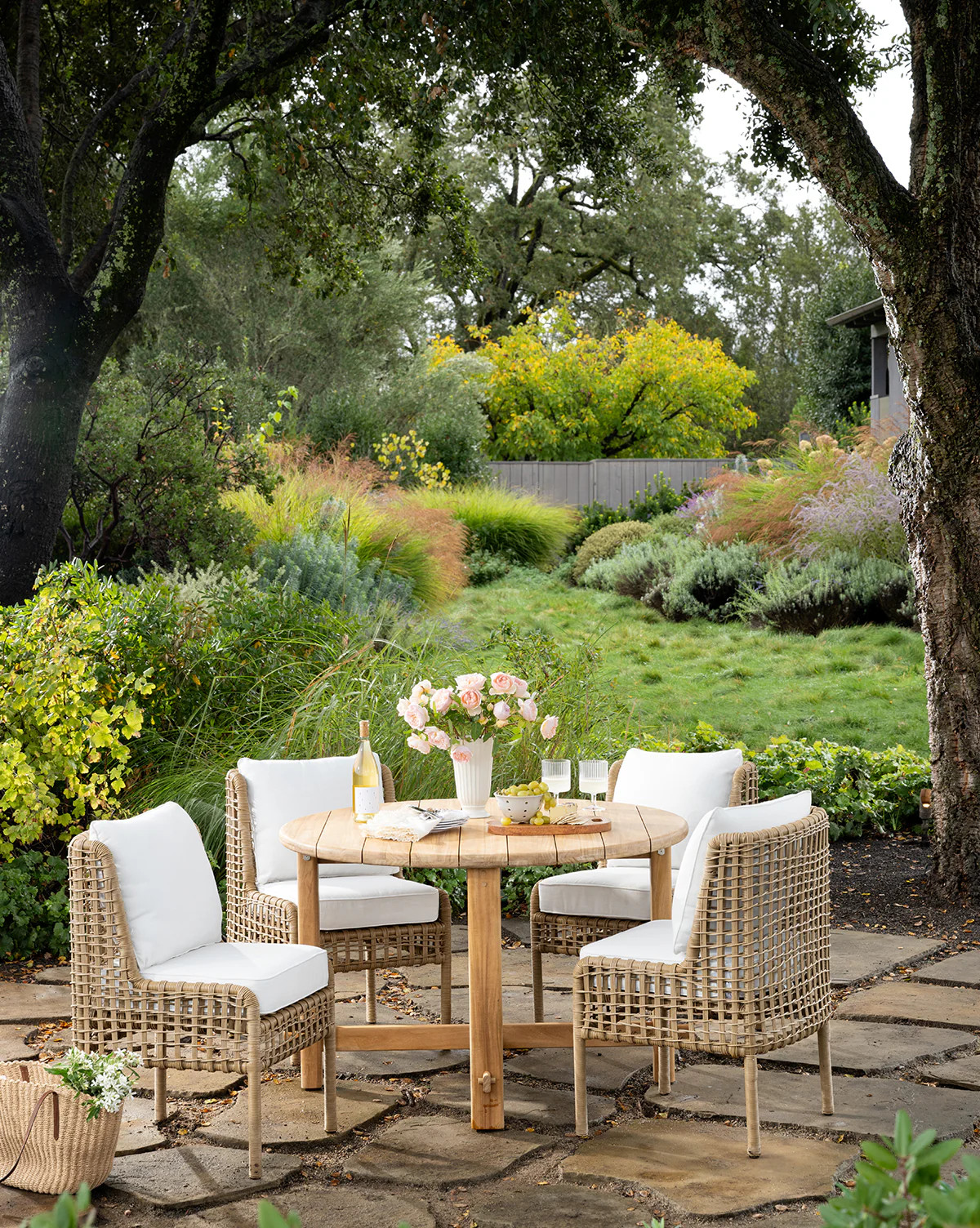 McCarthy Round Teak Outdoor Dining Table | McGee & Co. (US)