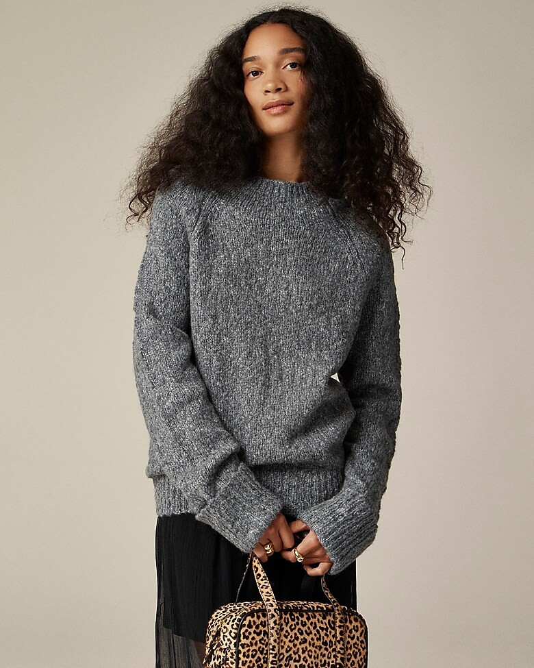 Cuffed mockneck sweater | J. Crew US